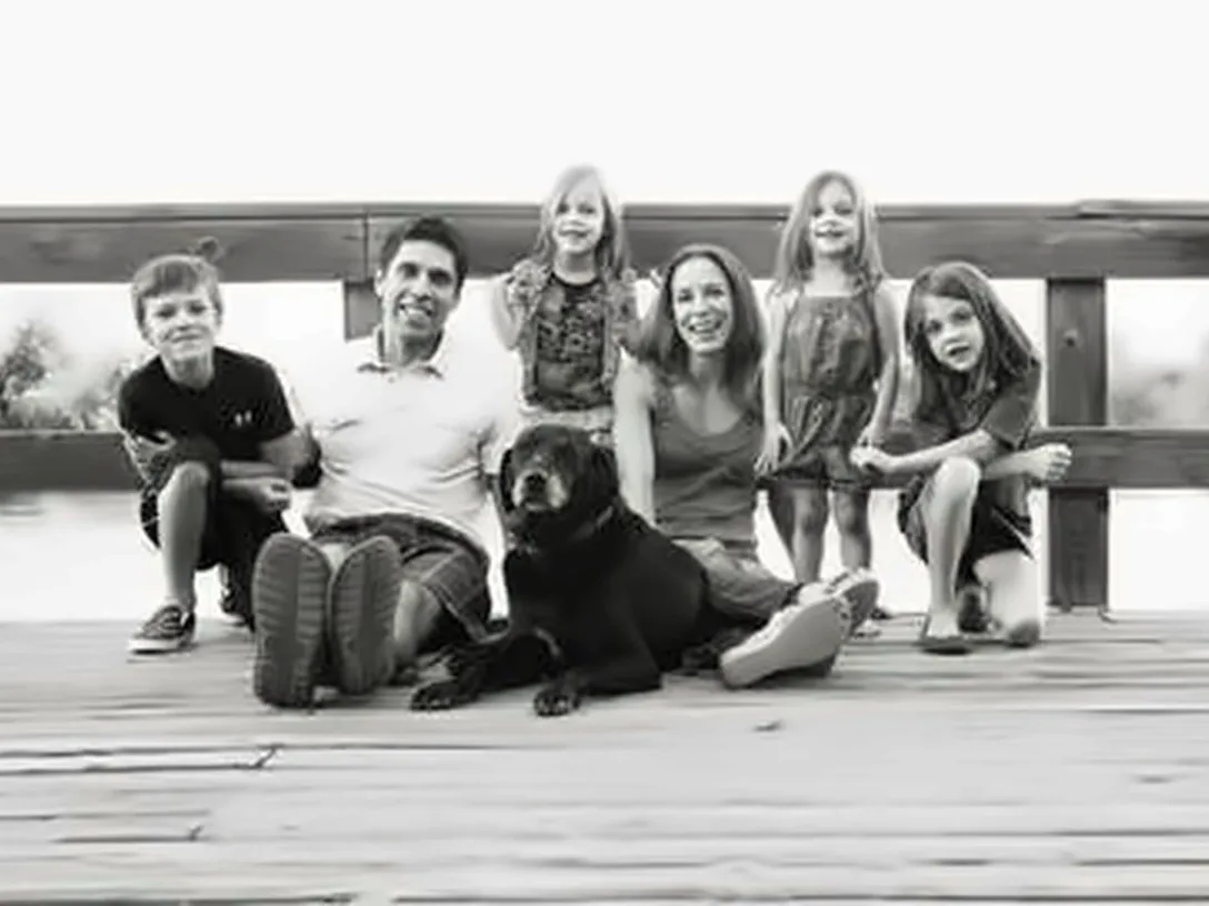 Duncan and Rachel Richardson with their family